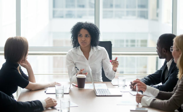 a government contract management team working with an organization