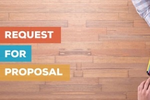 request for proposal in wooden background