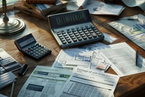 strategic financial planning professional desk setup