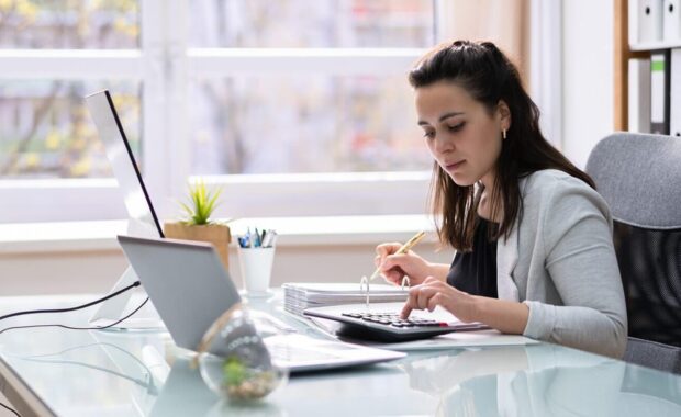 professional accountant woman in office