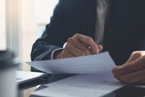 signing contract, business agreement and deal concept