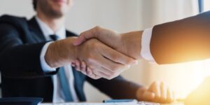 success big deal and successful contract achievement concept