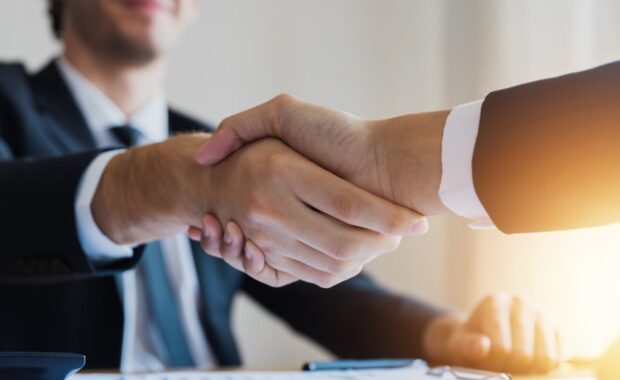 success big deal and successful contract achievement concept